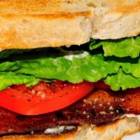 Blt · Bacon, lettuce, tomatoes and mayonnaise.