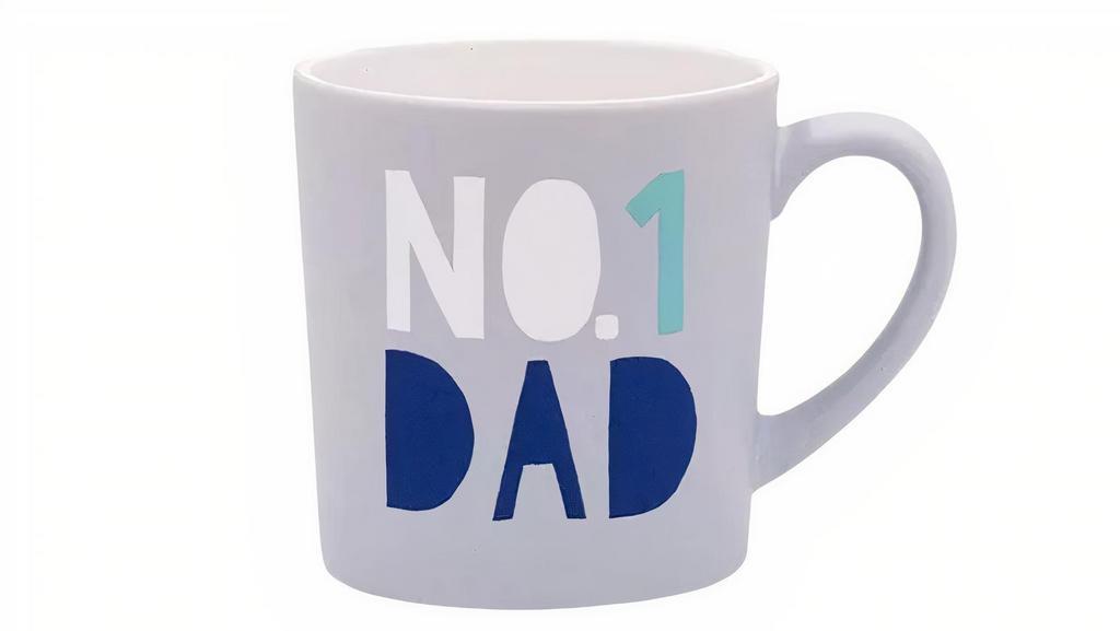 #1 Dad Mug · This hip and trendy mug features the hand drawn, original art of Hello World™, where Boho meets Urban Chic, and an uplifting phrase. The high quality ceramic mug comes packaged in an attractive one piece gift box. Holds 18 ounces of your favorite beverage. Makes a great gift for Dad on Father's Day, a birthday, or just because! Each mug holds 18 ounces of liquid. Measures 4 inches tall by 4 inches wide (excluding handle). Ceramic. Message on mug reads No. 1 Dad. Gift boxed.