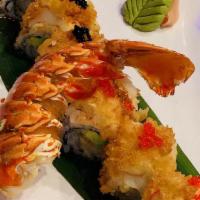 Lobster Roll · Avocado, snow crab, lobster, cucumber
with soy paper and deep fried
with special sauce