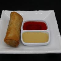 Egg Roll (1) · Pork and vegetables wrapped in an egg roll paper and deep fried.