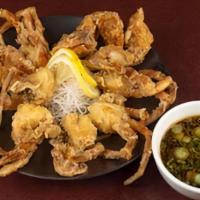 Soft-Shell Crab · Crunchy on the outside, tender on the inside. Served with our special Joy sauce and green on...