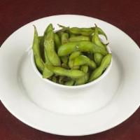 Edamame (3Pd) · Boiled soybeans in salted pods.