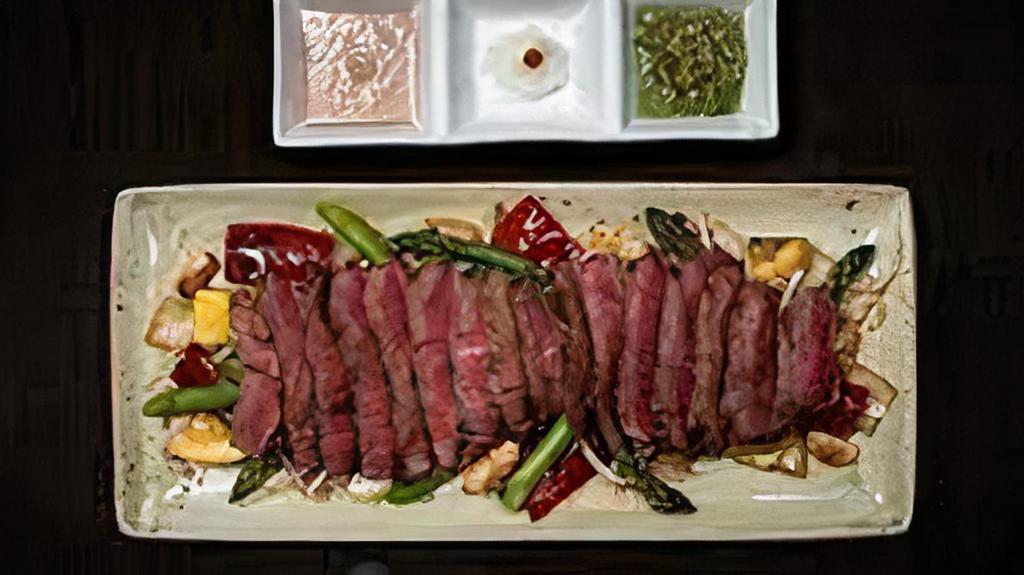 Filet Mignon Ty · Lightly seasoned, al dente teppan-grilled vegetables, served with a peanut dipping Sauce.. 8oz Center Cut Certified Angus Beef ® Filet Mignon