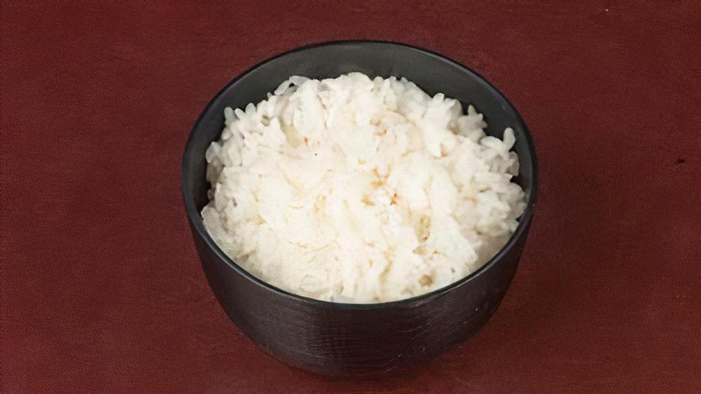 Sushi Rice · Steamed Japanese white rice.