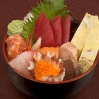 Mini Chirashi · Sashimi cuts served over a bed of sushi rice in a traditional Japanese bowl.  Includes: tuna...