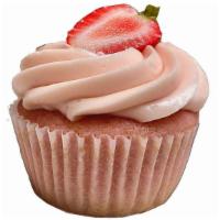 Strawberry Dream · A strawberry cupcake made with real, fresh strawberries and strawberry buttercream.