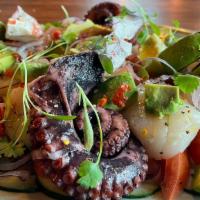 Mariscada · Special fresh chef's selection with scallops, octopus and shrimp seasoned with pepper, chilt...