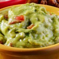 Guacamole 8Oz · Accompanied by a complementary bag of chips.