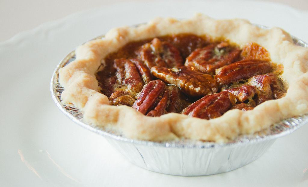 Mini Southern Pecan Pie · Contains pecans.