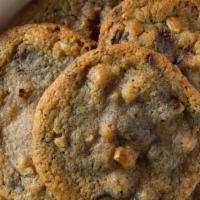 Double Chocolate Chip With Walnuts Cookie · Contains walnuts.