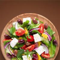Greek Salad · House salad with crumbled feta, served with dressing of choice