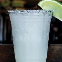 Doble Fina Margarita · Monte Alban Silver Tequila, triple sec, fresh lime juice & agave shaken over ice, served wit...