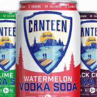 Canteen Vodka Soda · Can - Assorted Flavors. Must be 21 to order, have your ID ready. . Must be ordered with food...