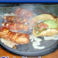 Chinito Loco · Charbroiled chicken breast strips stuffed with a slice of Cacique cheese & a slice of mild j...