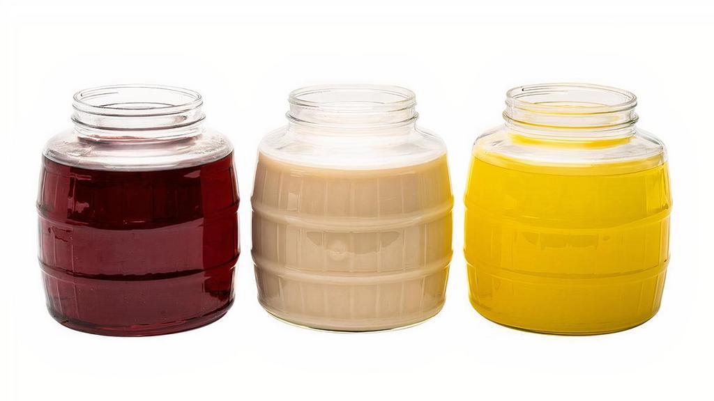 Gallon Drink · Choose between our Aguas Frescas, Juices, or Tea for your Gallon sized drink. Flavors include Jamaica, Horchata, Pineapple, Brisk Strawberry Melon, Iced Sweet Tea, Iced Unsweet Tea, and Dole Lemonade.