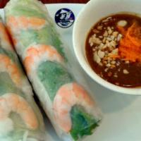 Gỏi Cuốn / Spring Rolls  · Shrimp and Pork (optional)
vermicelli noodle, sprouts, and lettuce
(2 Per Order)