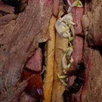 Big Smokey · Total 1 Lb of 3 Meats(brisket,pork shoulder, and sausage) with 6 oz cup of sauce(on side) on...