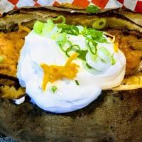 Loaded Potato · With Cheddar cheese and sour cream.