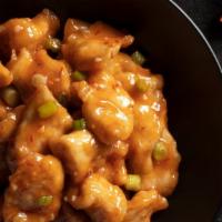 Gf Chang'S Spicy Chicken · Platter serves 6-8. Signature sweet-spicy chili sauce, green onion. *These items are cooked ...