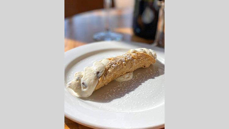 Italian Cannoli · An Italian handcrafted pastry shell filled with fresh ricotta cheese and chocolate. 374 cal.