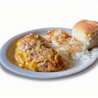 Meat-Lover'S Omelet · Made with smoked ham, bacon, sausage and Cheddar cheese.