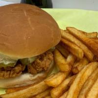 Spicy Crispy Chicken Sandwich (Combo) · Louisiana style fried chicken sandwich, crispy, juicy and tender perfection and topped with ...