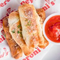 Pepperoni Rolls · 6 Pepperoni rolls served with a side of marinara.