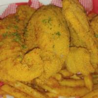 Catfish Basket · PLEASE CALL STORE BEFORE PLACING YOUR ORDER (WE ARE A FOOD TRUCK AND OUR LOCATIONS VARIES - ...