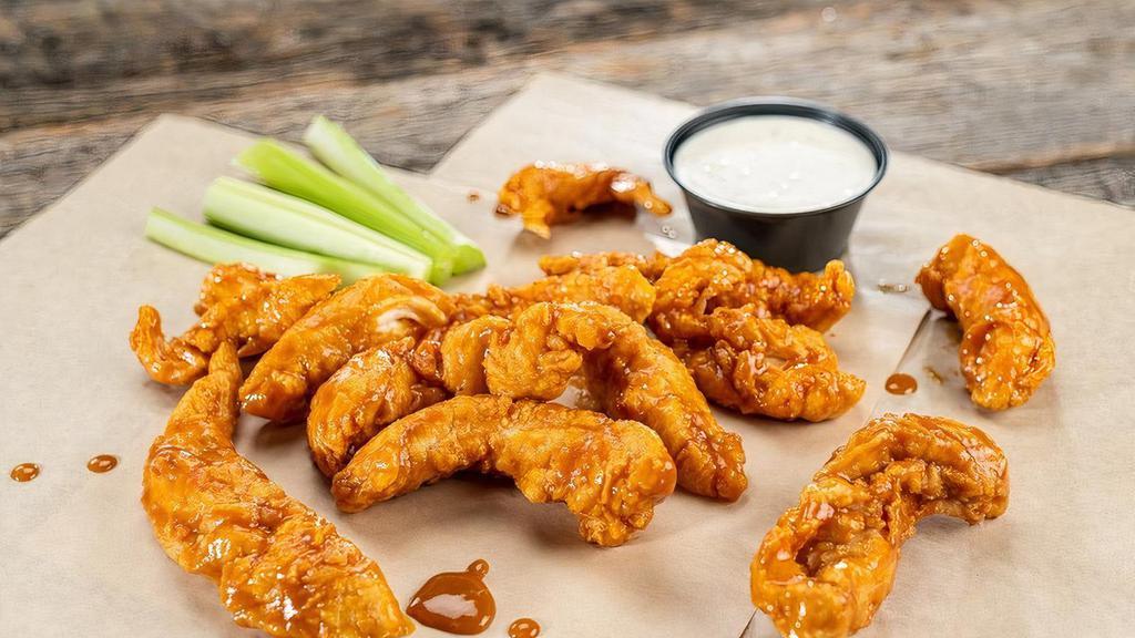  1/2 Pound Native Style Strippers · Boneless, skinless chicken tenderloins prepared just like our wings and tossed in your choice of sauce or dry rub.