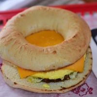 Southern Tradition Sandwich · Scrambled eggs and american cheese. Served on choice of fresh baked bagel.