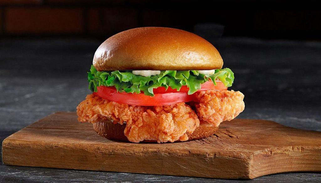 Original Chicken Sandwich · Crispy white meat chicken breast perfectly fried with pickles and onion
