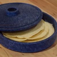 Corn Tortillas · 3 homemade tortillas