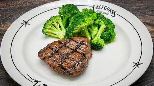 Wagon Boss Top Sirloin · Served with a side & your choice of dinner Caesar salad, dinner salad (with a choice of honey-mustard, chunky bleu cheese, ranch, Thousand Island or balsamic vinaigrette), or upgrade to a wedge salad.