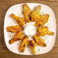 Chicken Wings · Hot, Medium, Mild, BBQ, Hot or Medium Lemon Pepper, Garlic Parmesan.
