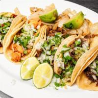 Single Taco · Your choice of meat served with onions, cilantro and limes.