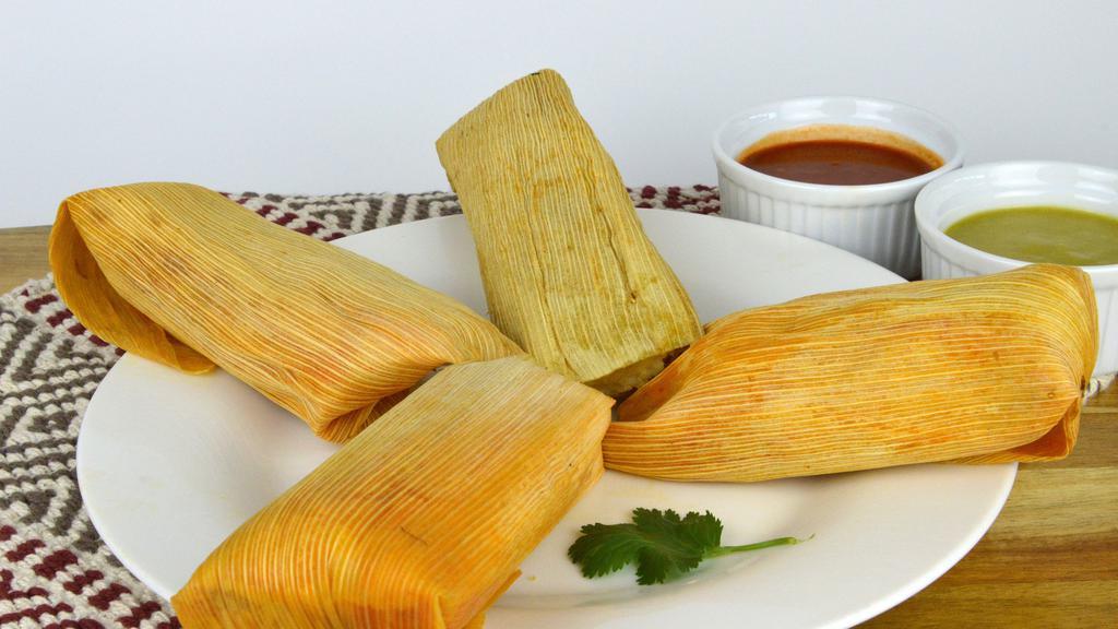 Single Tamales · Add Salsa Verde (Green) and Salsa Roja (Red) for an additional charges.