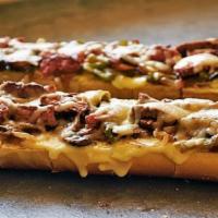 Bada Boom Pepper Cheese Steak · Steak, onions, jalapeno peppers, mushrooms, cherry peppers, bell peppers and provolone chees...