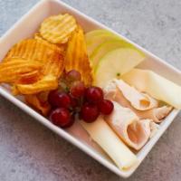 Kids Picnic · An assortment of turkey, provolone, fruit and chips.