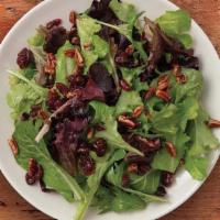 Cranberry & Pecan Wild Field · Sweet dried cranberries, toasted pecans and field greens tossed in balsamic vinaigrette.