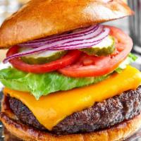 Prime Burger* · toasted brioche, Tillamook sharp cheddar.

*Consuming raw or undercooked meats, poultry, sea...