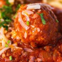 Pasta With Meatballs
 · Pasta topped in our homemade meatballs.