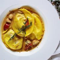 Lobster Ravioli With Creamy Tomato Basil Sauce
 · Ravioli stuffed with delicious lobster meat.