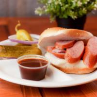 Traditional Mild Sausage Sandwich · Our Traditional Mild Sausage served on a toasted sesame seed bun.