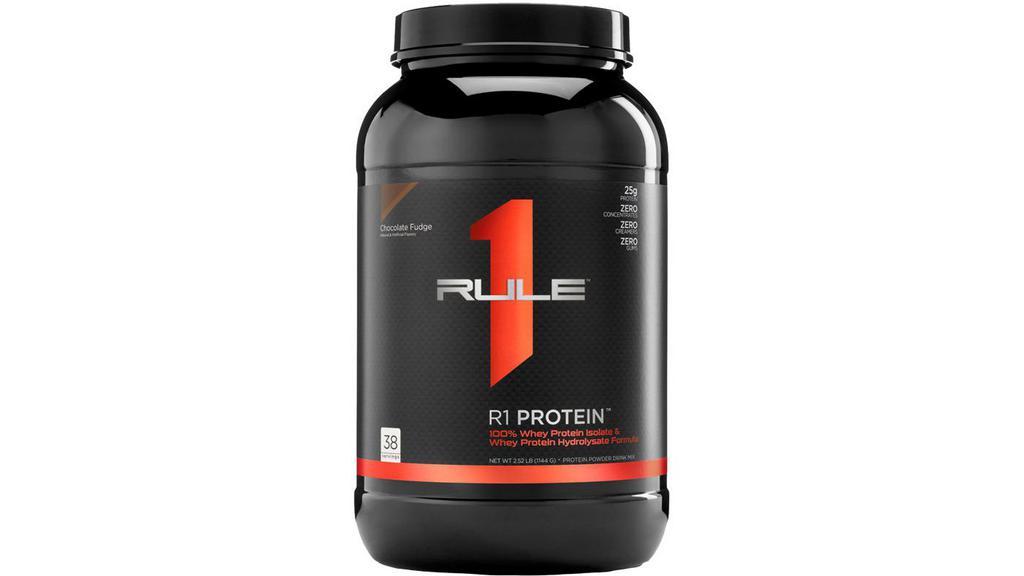 Rule 1 2Lb · Post workout 25 grams of protein per serving Zero concentrates, creamers or gums 100% Isolate & Hydrolysate 6g BCAAs and 4g Glutamine.