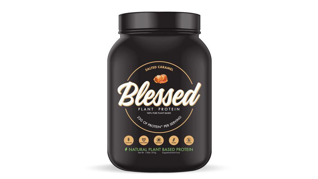 Blessed Plant Based · Blessed protein. All-natural pure golden pea protein isolate contains 23g of protein.