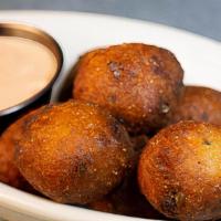 Jalapeno Hush Puppies · Served with our homemade remoulade.