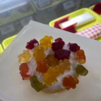 Gummies · White Icing Donut with Gummy Bears on top