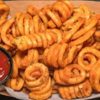 Curly Fries · Seasoned Curly Fries big enough to share!