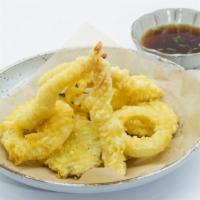 Assorted Tempura · Deep fried shrimp and vegetables.