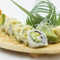 Crunch Shrimp Tempura Roll · Shrimp tempura, avocado and cucumber.